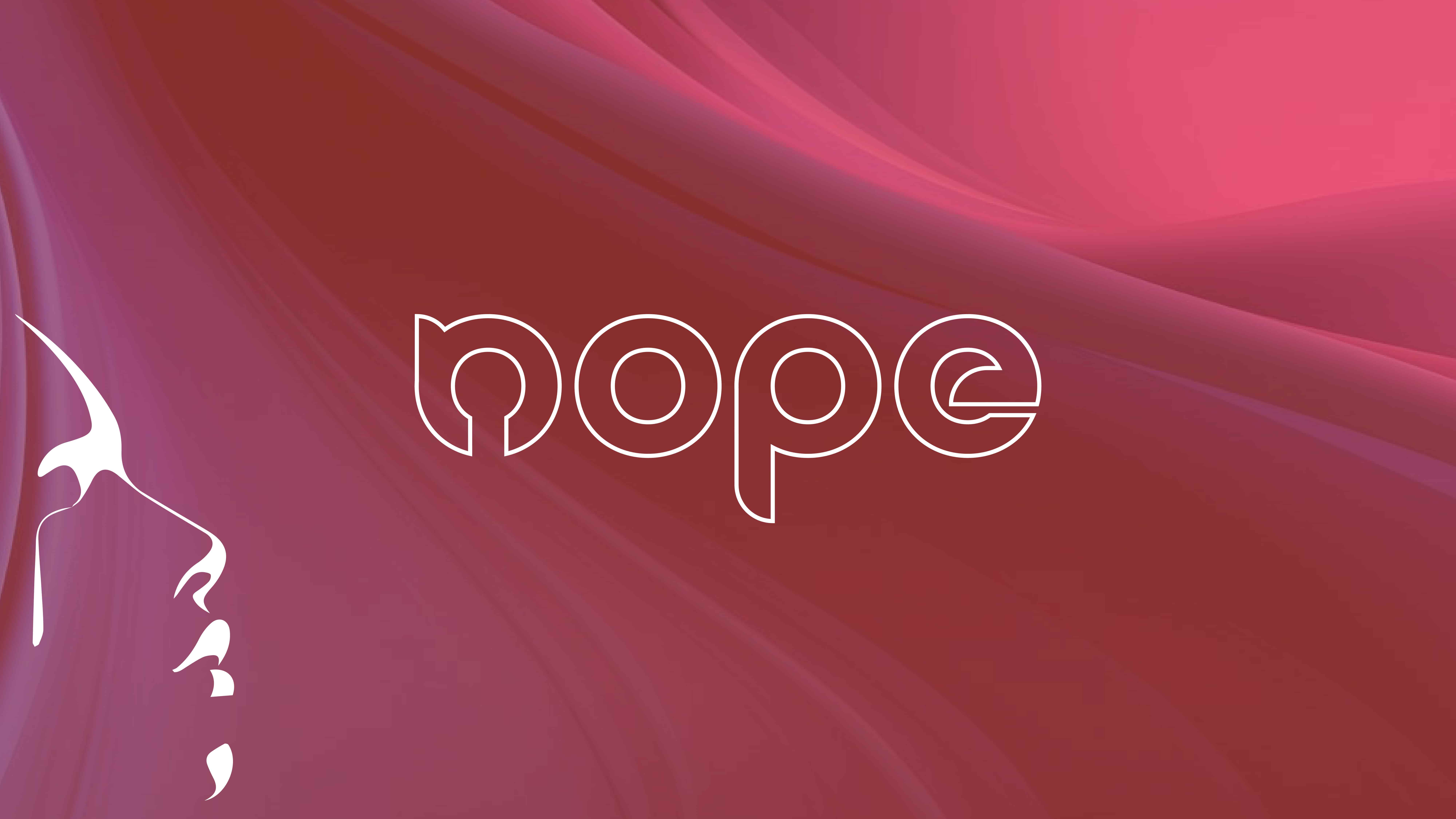 NOPE Brand Identity Campaign Poster Mockup